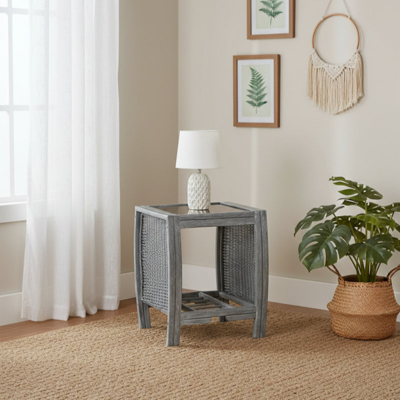 Westbourne Glass Top End Table