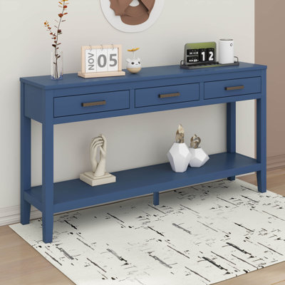 Entryway Console Table With Storage, 3 Drawers Design