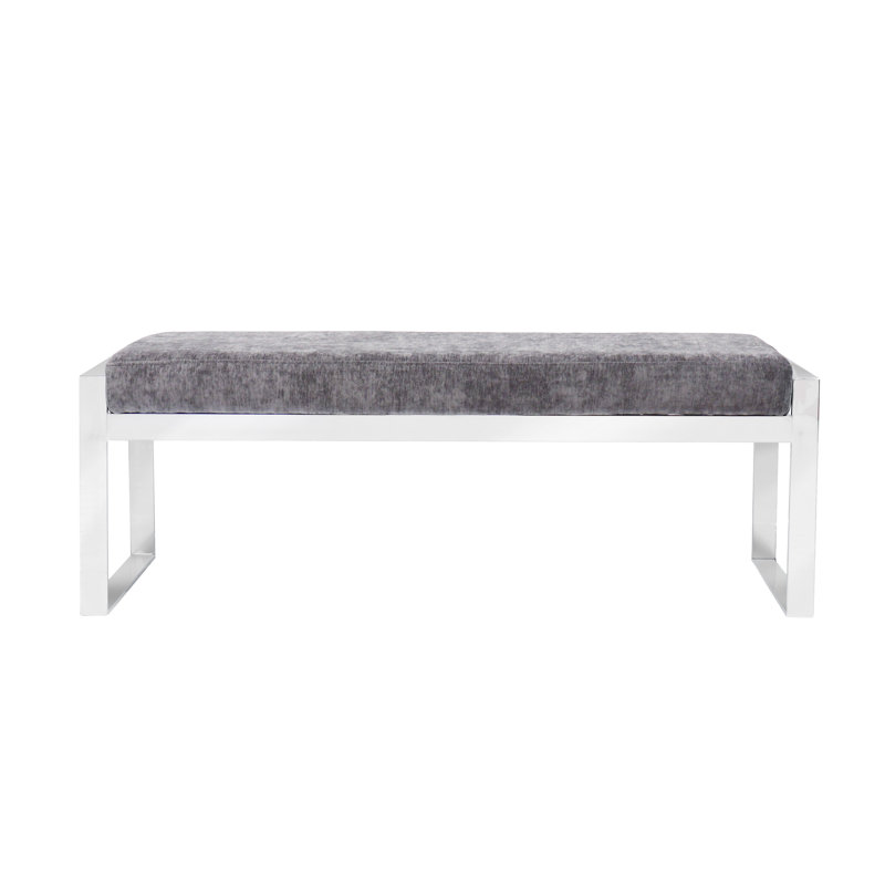 Velvet Upholstered Bench