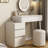 Makeup Vanity with Light mirror,5 drawers
