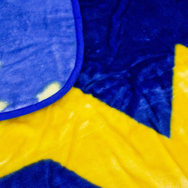 NCAA Knitted Throw Blanket, West Virginia
