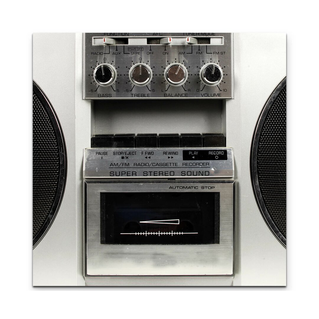 Leinwandbild Fantastischer Ghettoblaster Retro – Nahaufnahme