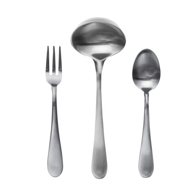 Natura Ice 3 Piece Stainless Steel Hostess Set