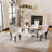 Matthau 4 - Person Pedestal Dining Set-1175391301-1175391303