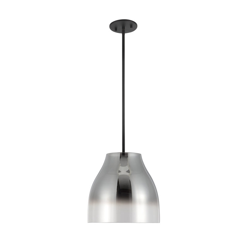 1 - Light LED Pendant, Smoked