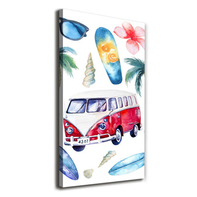 Surfer Set - Wrapped Canvas Print