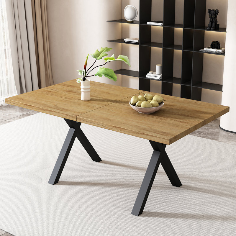 Metal Base Dining Table