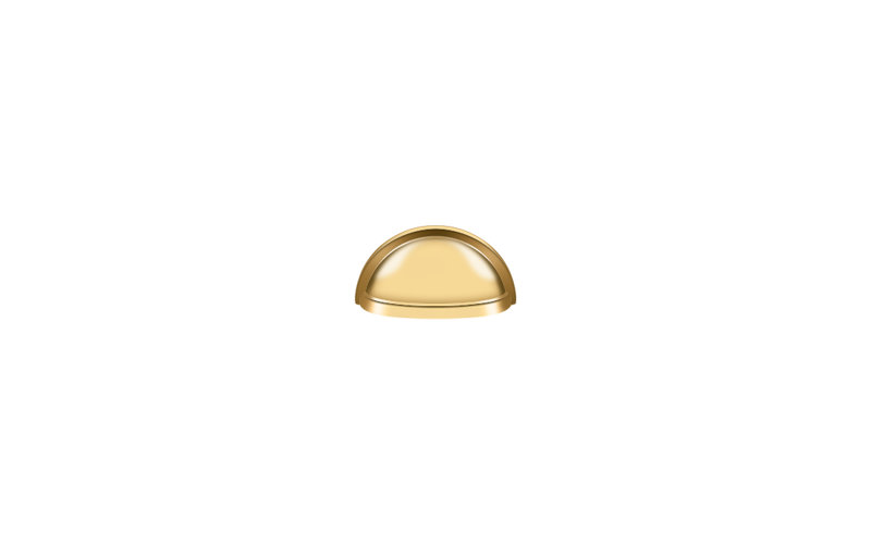 1 Center to Center Bar Pull, PVD Polished Brass