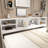 78'' Full Size Wood Daybed With 2 Bedside Cabinets, Upper Shelves And 4 Drawers-314066923