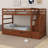 Janyll Kids Twin Over Twin Bunk Bed with Trundle-496314781