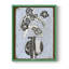 Fleurs graphiques dans un vase IV, reproduction encadrée - bois massif-1133423805-1133423804