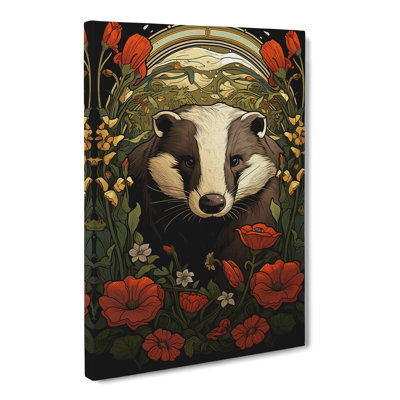 Badger Nouveau - No Frame Print