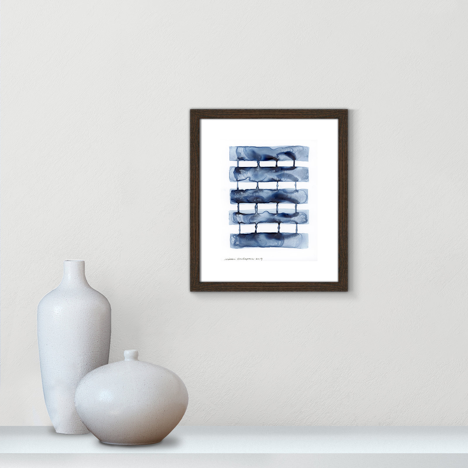 Stitched Together I by Nikki Galapon - Solid Wood Rectangle Print Single Piece Item on Canvas, 15" H x 13" W x 0.75" D