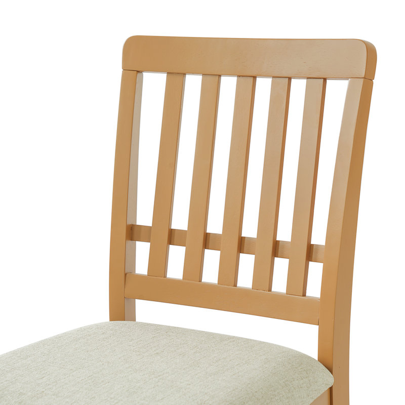 Ensembles de table de salle à manger 3 pièces peu encombrants, bois brun clair, confort moderne pour petite cuisine