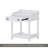 Retro Style Nightstand With Drawer And Open Shelf For Bedroom, Bedside Table With Turned Legs And Metal Handle,-556058850