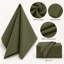 Serviettes de table en coton olive de 18 pouces, ensemble de 12