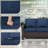 Rattan 75“Armrest Couch Sofa-1409943635