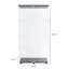 Armoire vitrée à 4 tablettes, 4 lumières, noir, avec serrure et 12 options de couleurs pour vitrine, hauteur 63,66 po x longueur 31,82 po