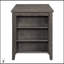 Ensemble de comptoir 5 pièces à finition grise avec table multifonctionnelle et 4 tabourets, revêtement en chenille grise, garniture cloutée, mobilier de salle à manger-2069511552