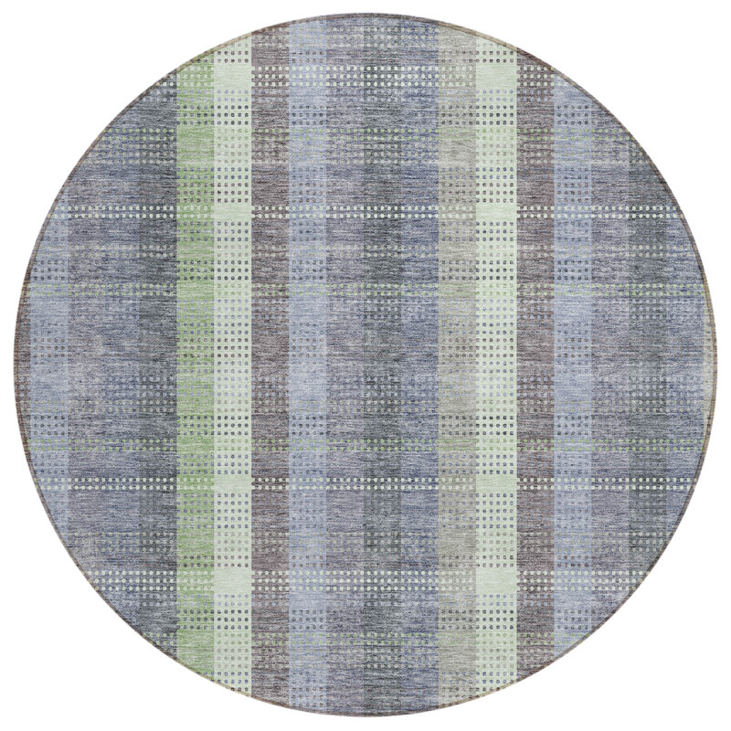  Chayden Area Rug with Non-Slip Backing, Round 8'