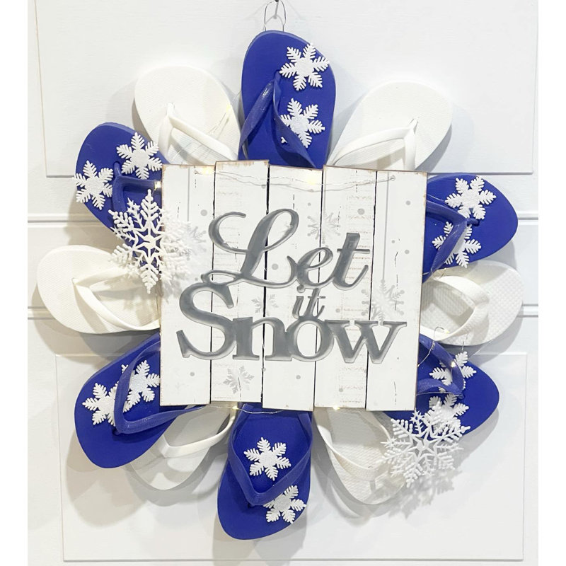 Lighted WInter Wreath