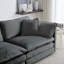 Ensemble de canapé modulaire 2 pièces, ensemble de canapés modulaires de salon, canapé à assise profonde pour salon, 1 + 3 places en chenille-889916060