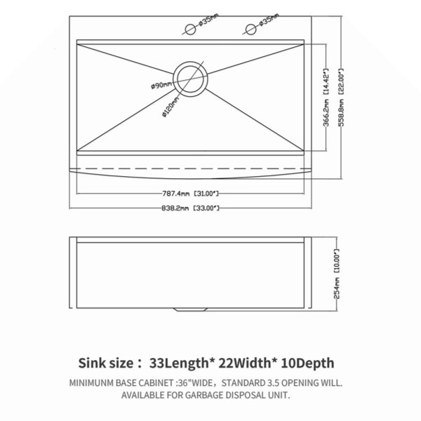 Dimensions du produit