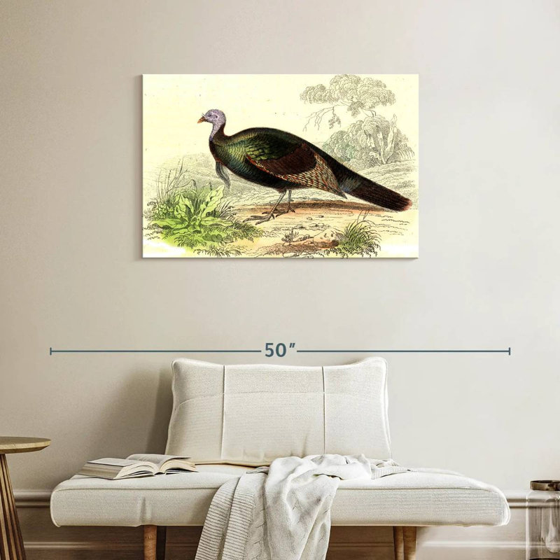 Brampt Wild Turkey, 24" H x 36" W