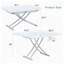 Table de salle à manger à hauteur réglable Droom l 43,3 po x P 39,3 po x H 29 po Droom