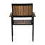 Collection de chaises en bois et en métal 2 - beige, bois, look industriel moderne, lattes verticales 2 et lattes classiques, plan d'entretien facile