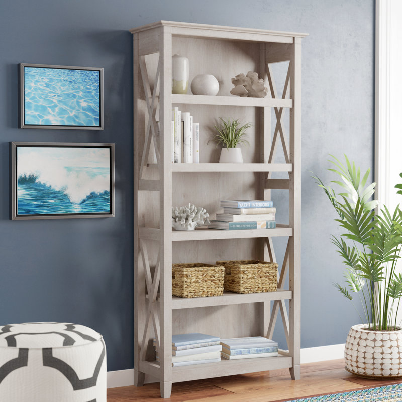 Huckins Bookcase, Washed Gray
