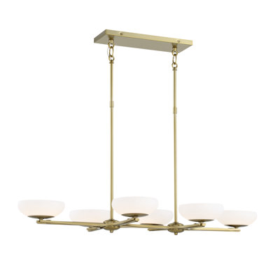 6 - Light Dimmable LED Chandelier