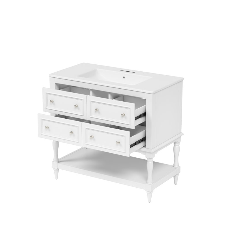 Ensemble de meuble-lavabo 36 po avec lavabo 36 po, Blanc