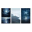 «Beach Photo Serene Moonlight», 3 pièces sur toile-711238340-711238344