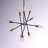 Andreaz 10 - Light Unique / Statement Modern Adjustable Black Dimmable Linear Chandelier
