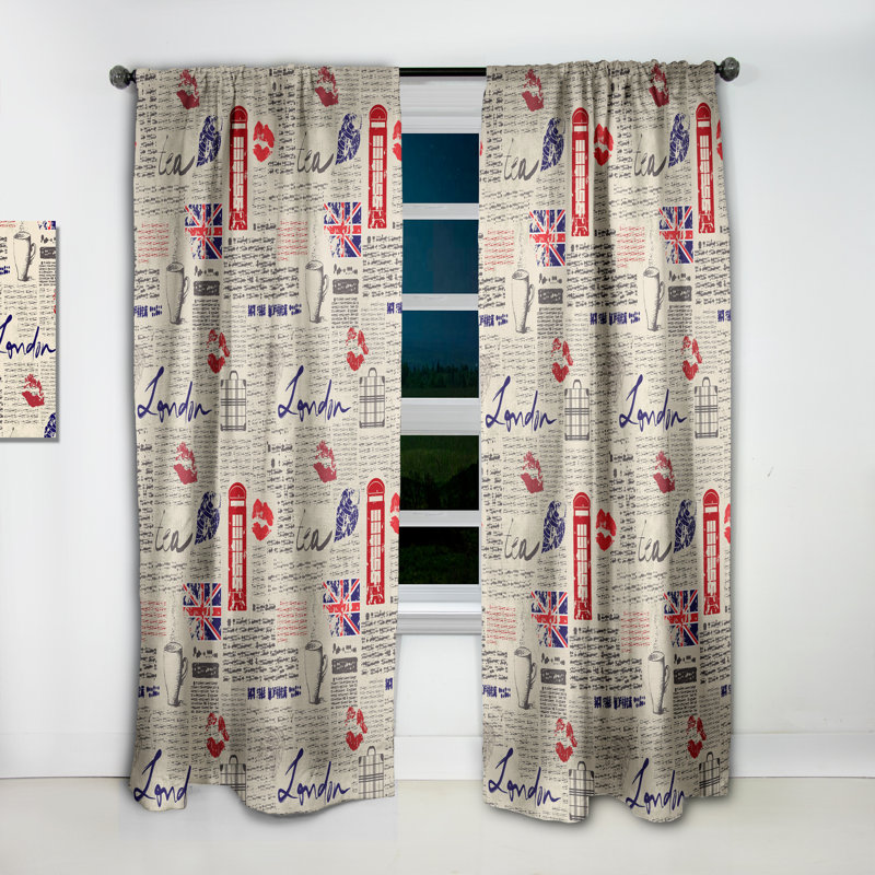 Linen Curtain, 52" W x 90" L