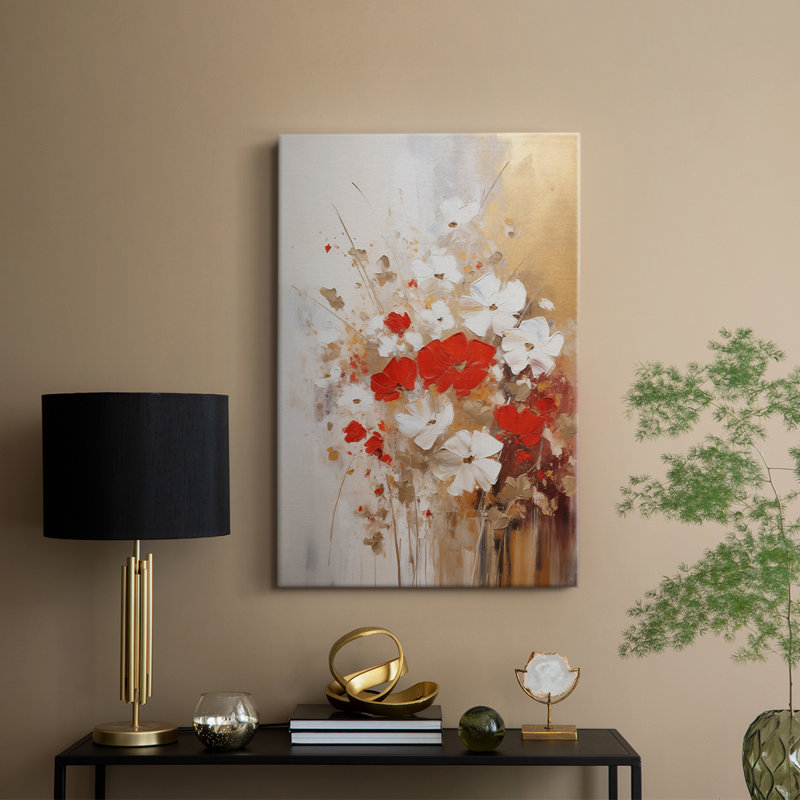 FLORAL Series CCDXLV III - Cavas enveloppés de galerie, H 18 po x l 12 po