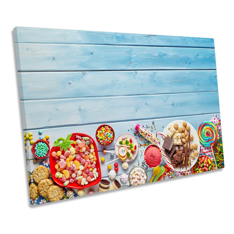 Candy Sweets Kitchen - Wrapped Canvas Print, 30.5cm H x 45.7cm W x 2cm D