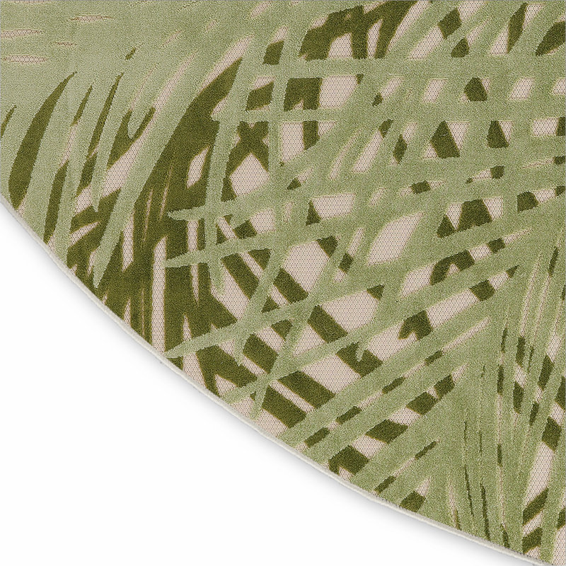 Tapis intérieur / extérieur Brasfield, Rond 7 pi 10 po