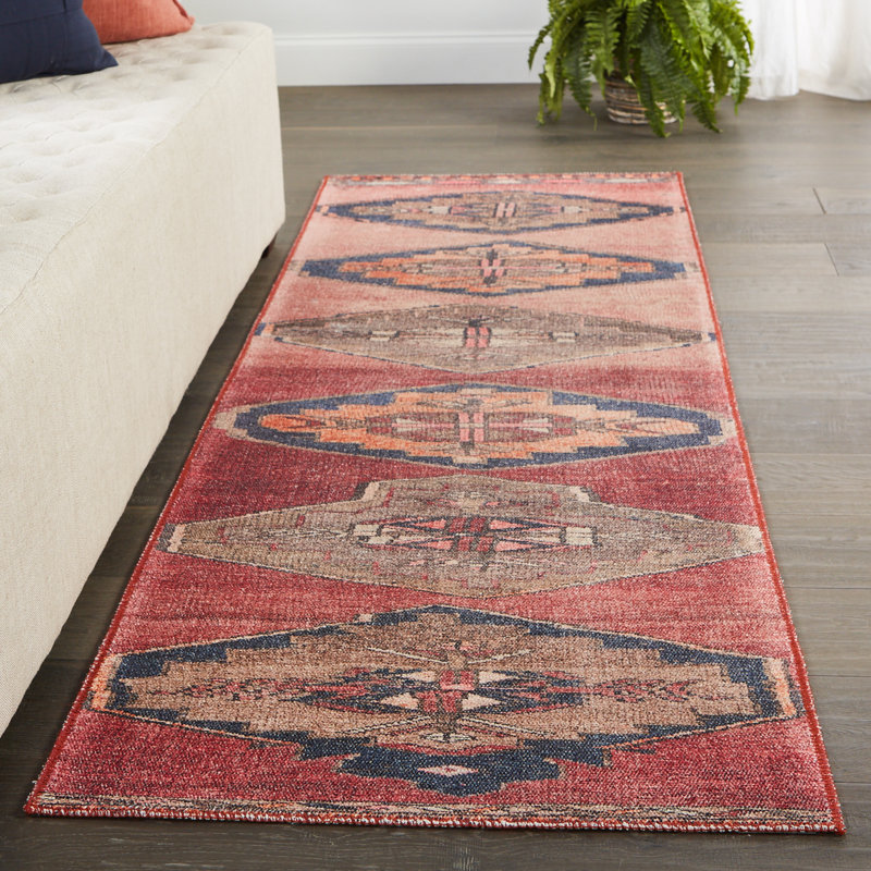 Tapis de performance en polyester Asuncin, Tapis de couloir 2 pi 6 po x 7 pi 6 po