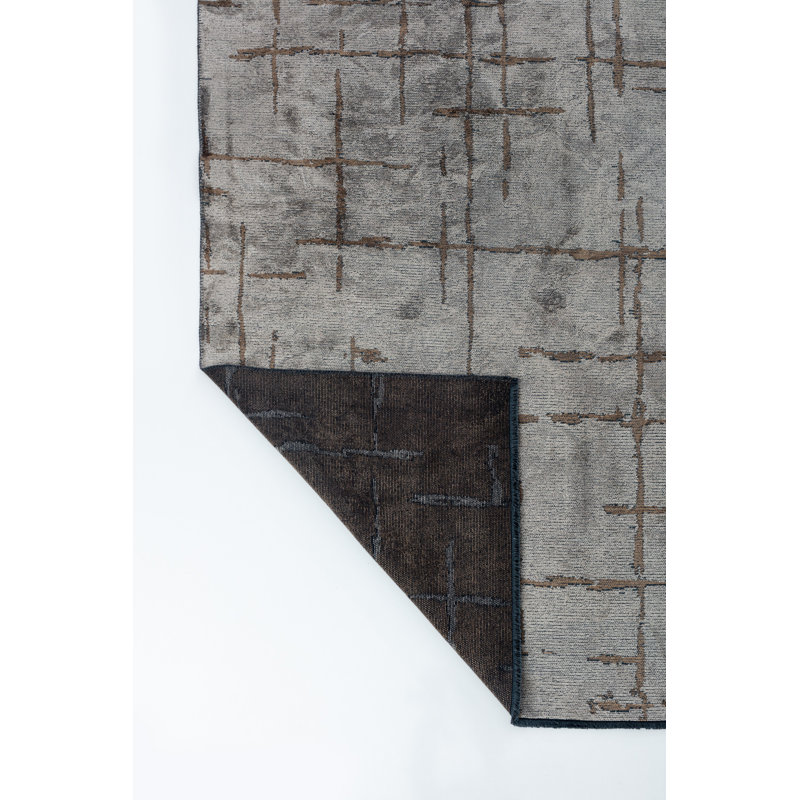 Tapis gris / brun Rapture, Rectangle 7 pi 10 po x 9 pi 10 po