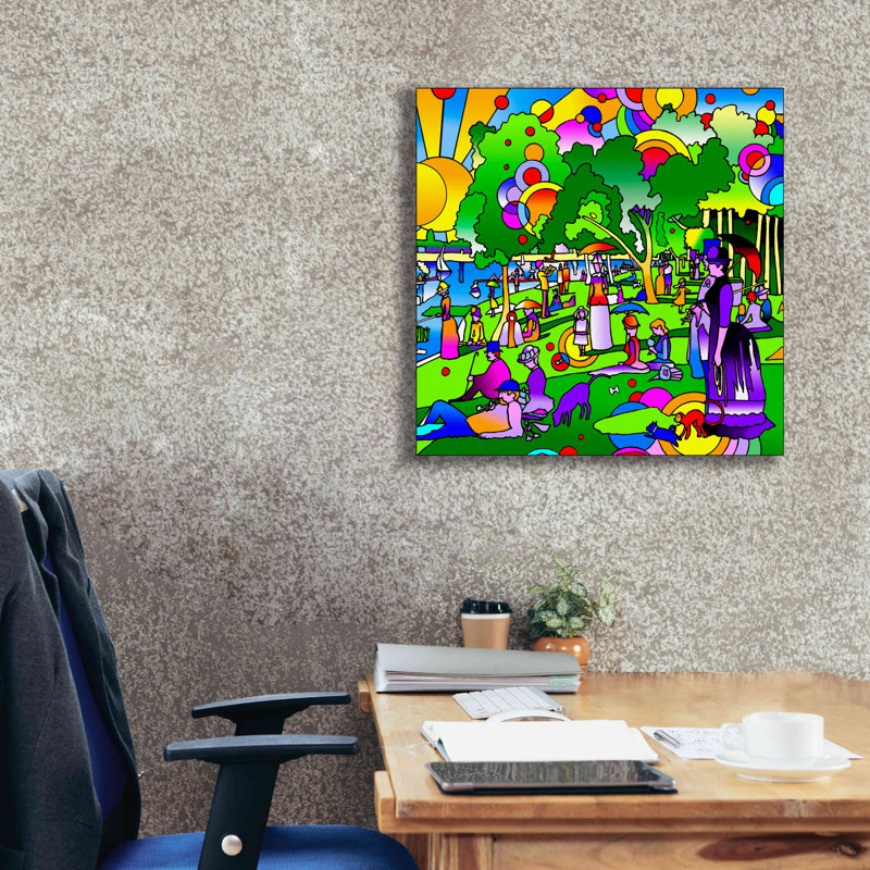«Grande Jatte» par Howie Green, art mural sur toile, H 26 po x l 26 po x P 1,5 po