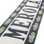 Sevillano 2.13" x 4.38" Ceramic Floral Address Letter Wall Tile in White/Blue
