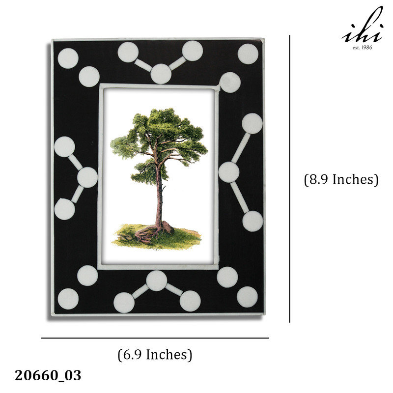 Black Bone Picture Frame, 5" x 7"