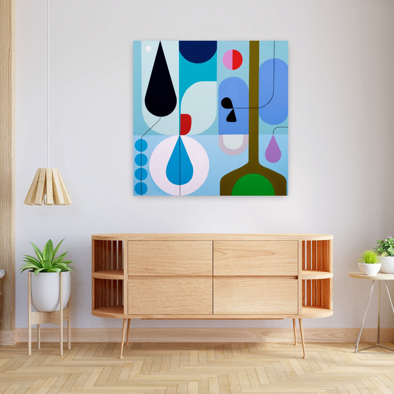 Art contemporain contemporain abstrait, H 36 po x l 36 po
