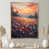 Toile avec cadre flottant or