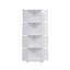 Armoire de rangement de coin à 4 niveaux 68 po avec 8 portes Arunya-952922910