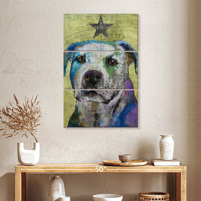 Bull-terrier Brampt, H 38 po x l 24 po