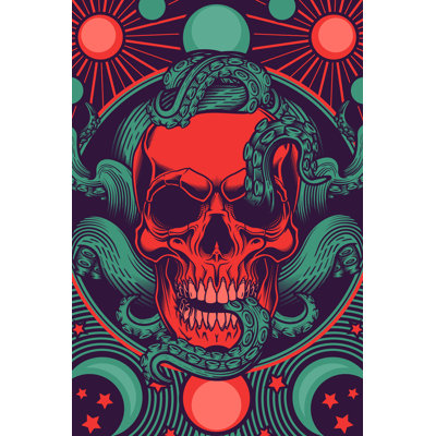 " Skull With Tentacles Design " by Serhii Yakovliev