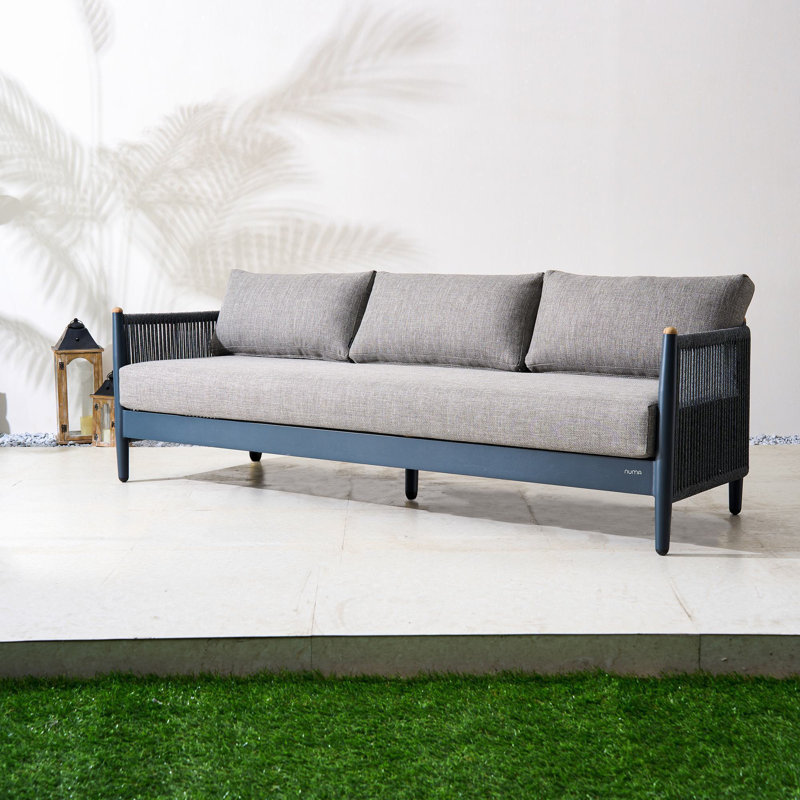 Canapé de patio en aluminium avec coussins Nord